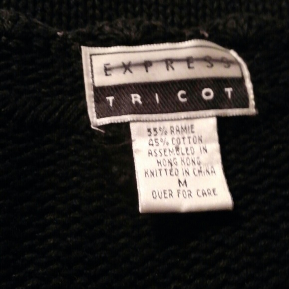 Black knit cotton sweater - Picture 4 of 4