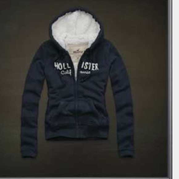 Hollister Faux Fur Zip Hoodie