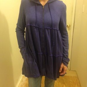 Free People Tiered Trapeze Hoodie