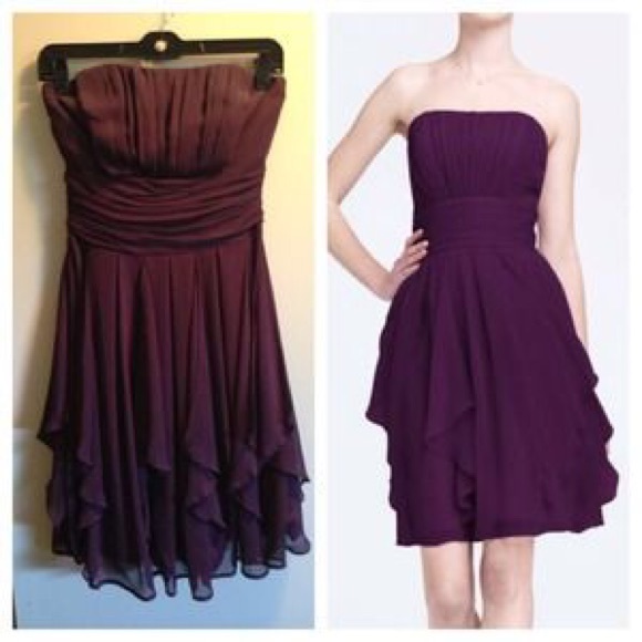 David's Bridal Plum Dress