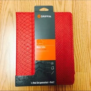 Fire Red iPad folio case