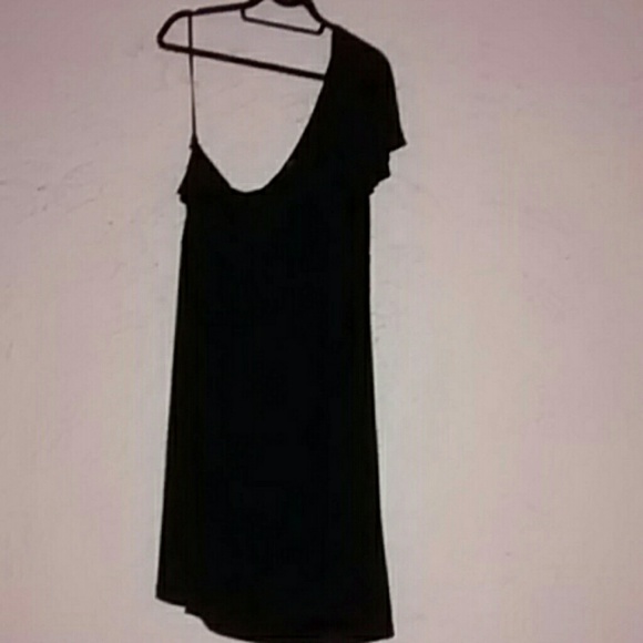 Adorable one shoulder  plus size mini dress