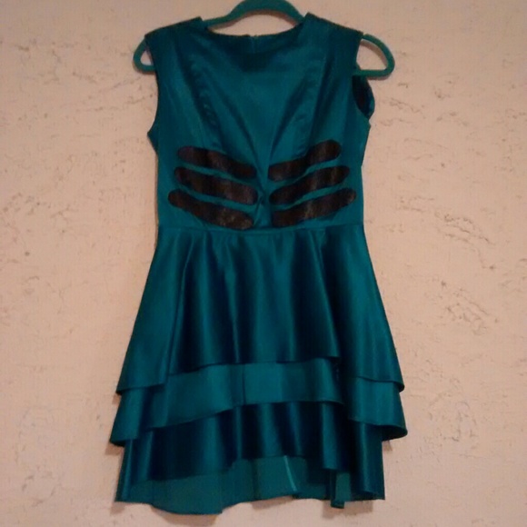 One of a kind jewel tone mini cocktail dress
