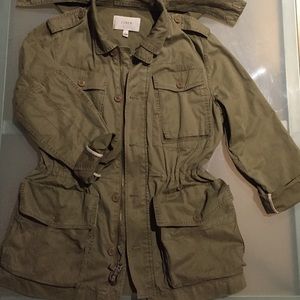 J CREW khaki jacket like new!