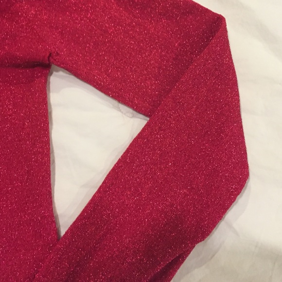 Fuchsia Shimmery "BeBe" Top - Picture 2 of 3