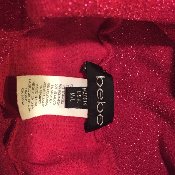 Fuchsia Shimmery "BeBe" Top - Picture 3 of 3