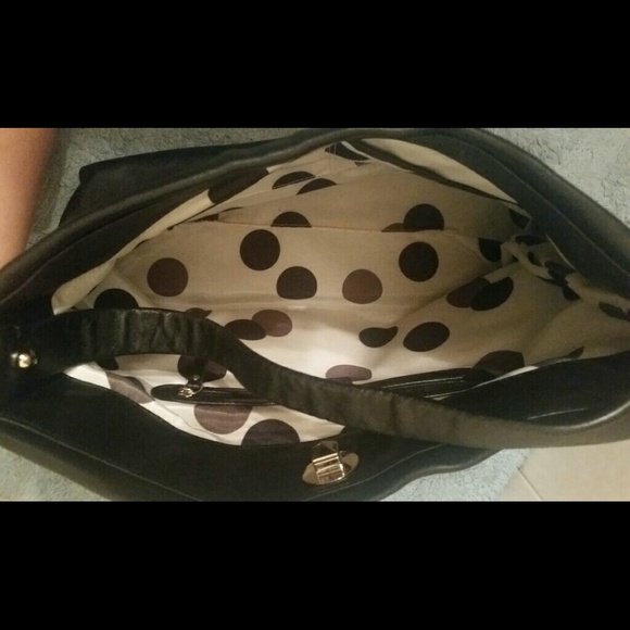 Black Leather Kate Spade Purse - Picture 3 of 4