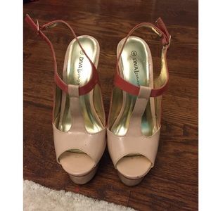 Sling back Coral Heel