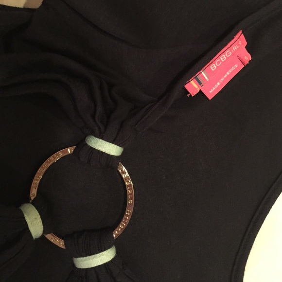 BCBG Navy "Cut Out Back" Top - Picture 4 of 4