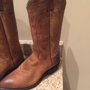 Frye Brown Cowboy Boots!
