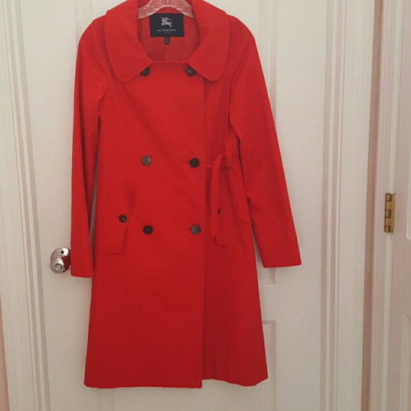 SOLDDDDDDDDD Authentic Red Burberry Trench Coat