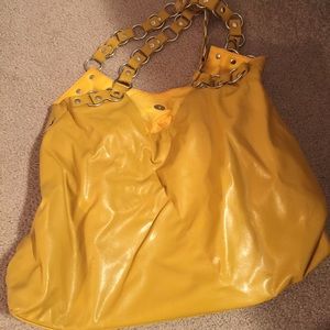 Large, beautiful Fall yellow purse!