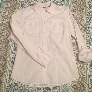 Basic White button up