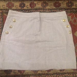 J Crew seersucker skirt, 8