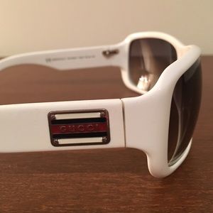 White Gucci sunglasses