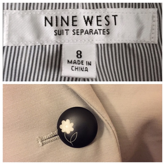 Nine West trendy pale gray suit - Picture 2 of 4
