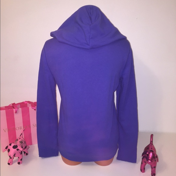 🚫SOLD🚫NEW PINK VS HOODED FULL ZIP SWEATER - Picture 3 of 3