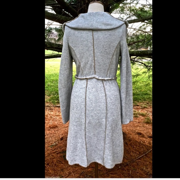 Anthropologie gray Shawl Collar Sweater Coat NWT S - Picture 2 of 4