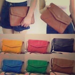 Yellow Envelope Bag Purse Crossbody