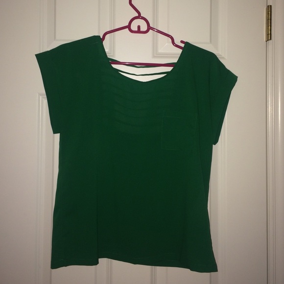 Open back detail shirt