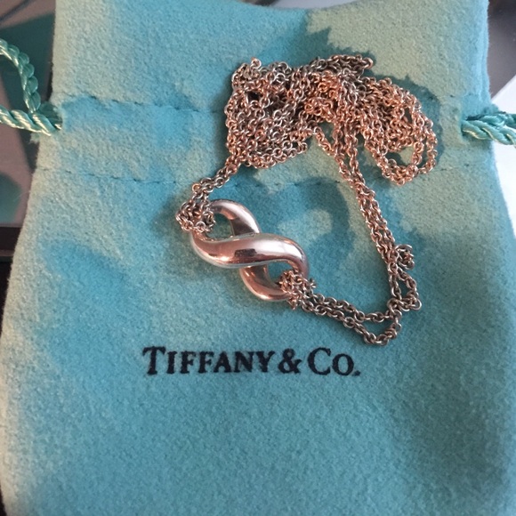 SOLD NIB Auth Tiffany &Co Infinity Necklace - Picture 3 of 4
