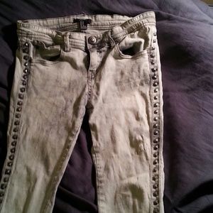 Acid Washed High Waisted Skinny