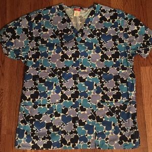 Scrub top size small