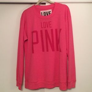Pink long sleeve/sweatshirt