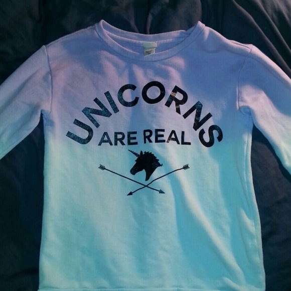 Purple Blue Ombre Unicorn Sweater