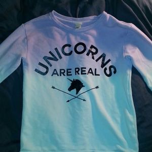 Purple Blue Ombre Unicorn Sweater