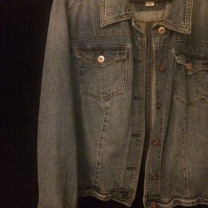 Vintage oversized denim jacket.