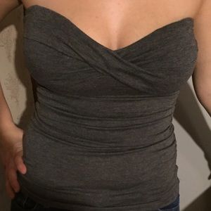 Grey tube top