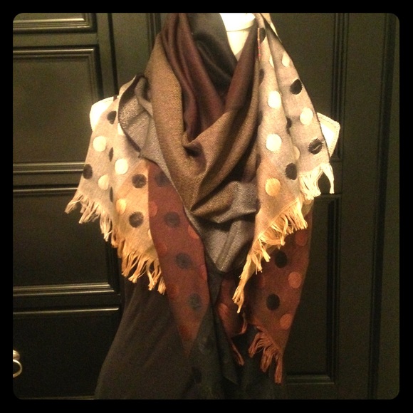 💥Reversible Winter Wonders Pashmina: Polka Mocha