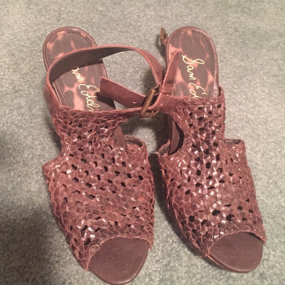 Sam Edelman brown wedge