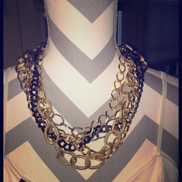 Jewelry - Mixed metal link necklace