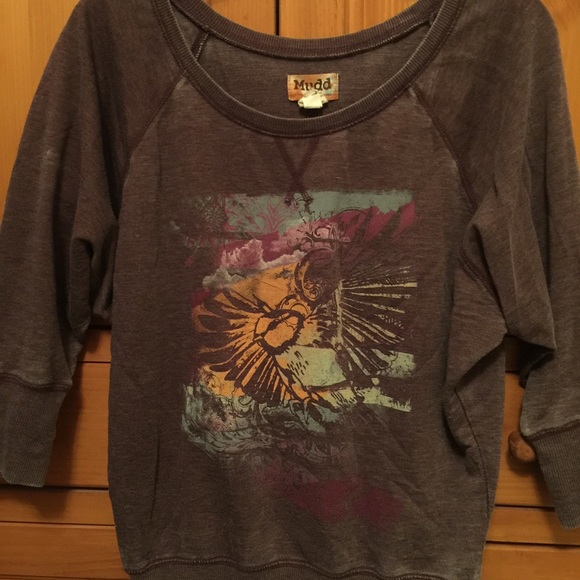 3/4 sleeve Mudd sweatshirt