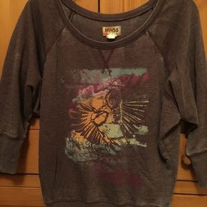 3/4 sleeve Mudd sweatshirt