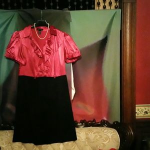 Pink n Black Dress