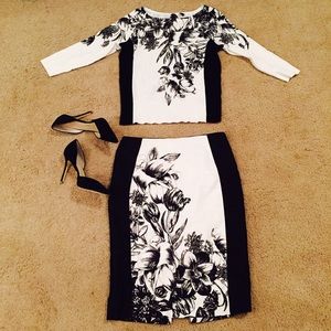 Two piece sweater & skirt