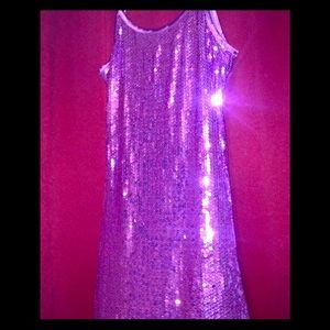 Purple Sequin Dress