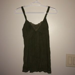 Olive green adorable tank top!