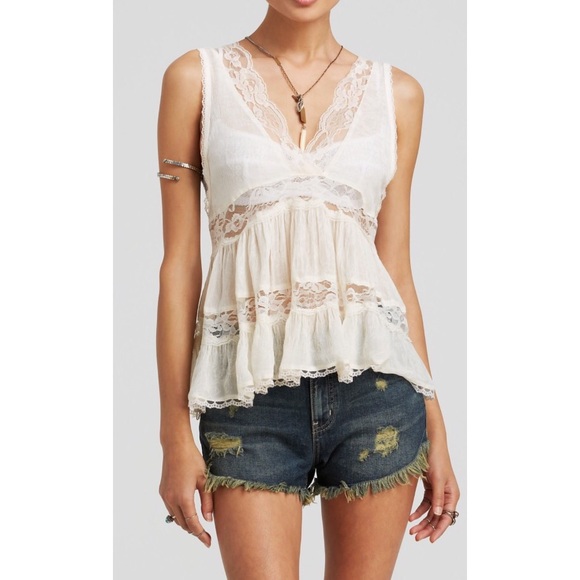 🍂SALE🍂 Free People Deep V Trapeze Cami