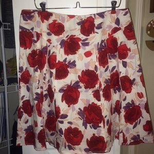A-line Rose Garden Skirt