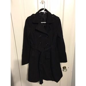 Women's H&M pea coat with belt