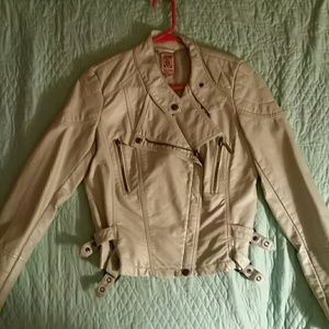 NWOT Decree Mint Green Faux Leather Jacket