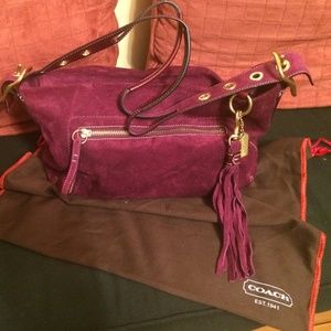 Coach Suede Handbag
