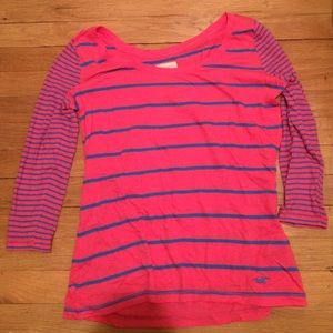 Blue & Pink Striped Top