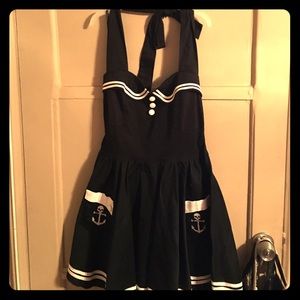 Black Halter pirate dress