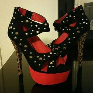 Studded heels
