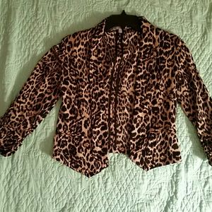 Charlotte Russe Cheetah Print Blazer